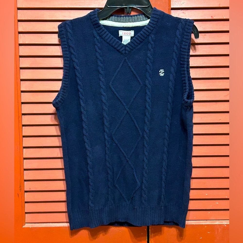 Boy’s IZOD Cable Knit V-neck Sweater Vest